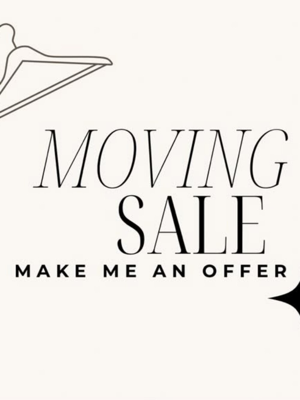 MOVING SALE!!